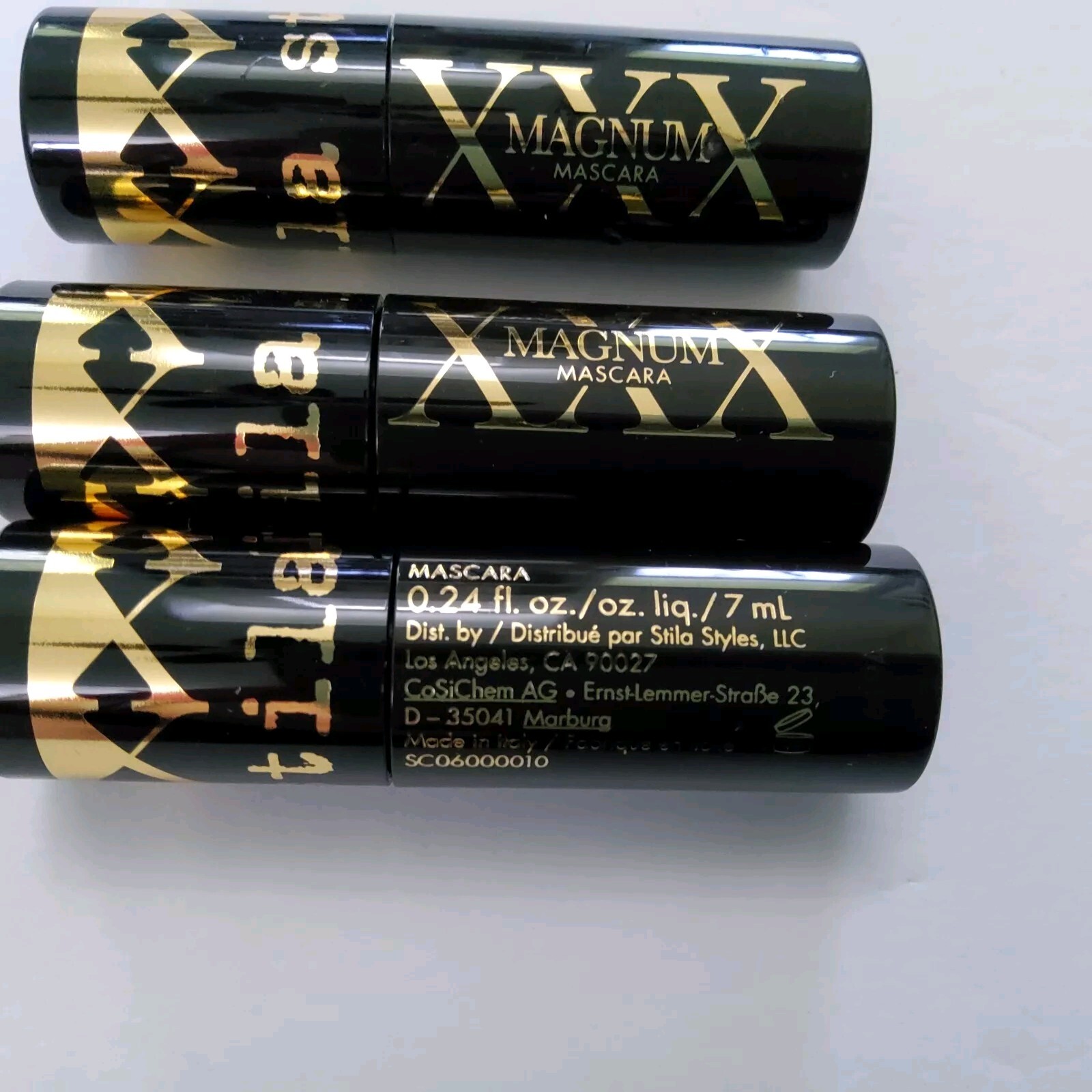 Lot Of 4-Stila Magnum XXX Mascara – Travel Size – .24 fl oz