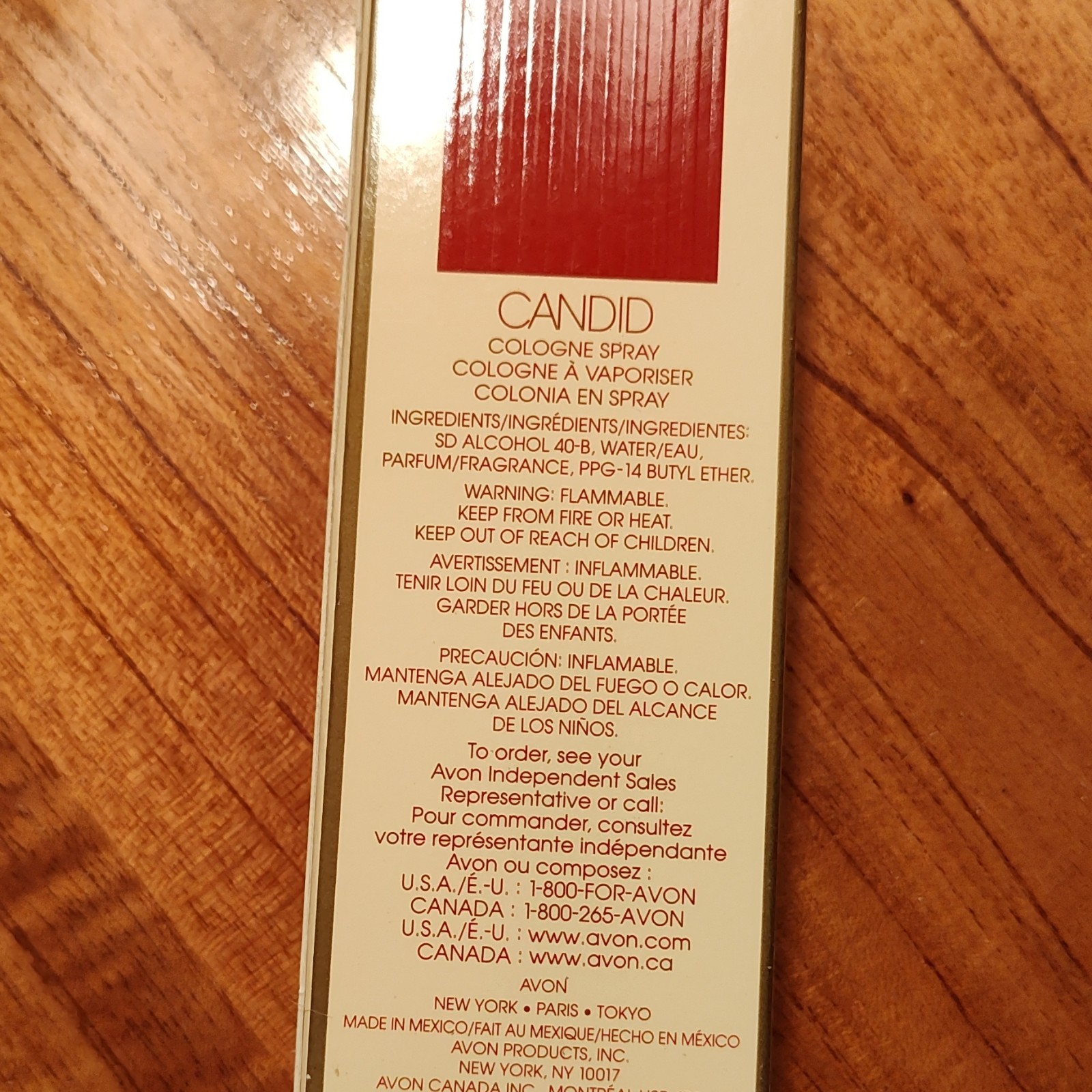 Avon Candid Eau de Cologne Spray Travel Size 0.5 fl oz Citrus Floral Musk