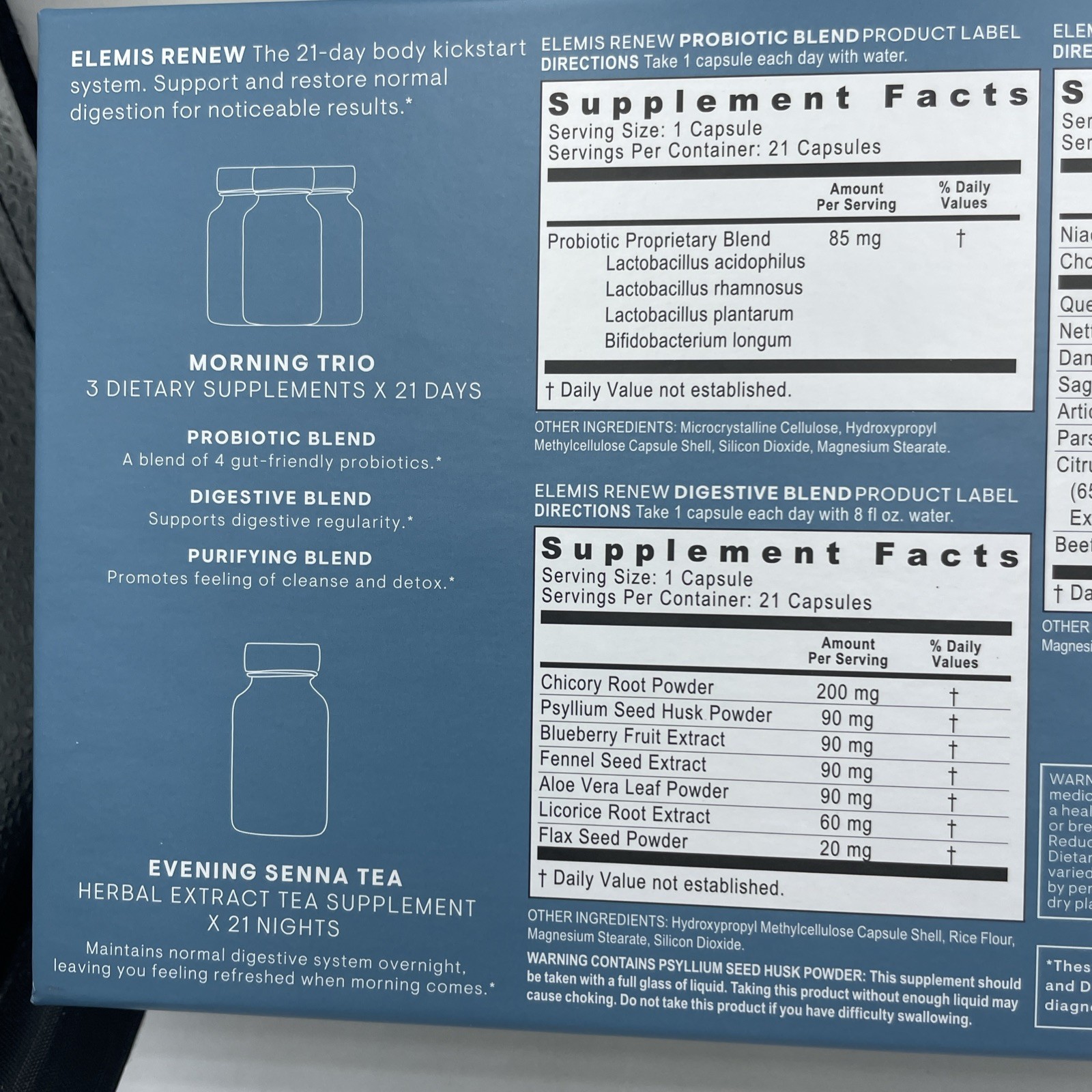 Elemis Renew 21 day digestive support system 63 capsules NEW PRODUCT EXP:02/2025