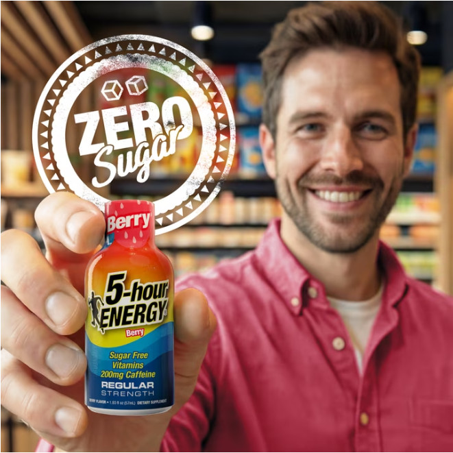 2 Pack 5-hour ENERGY Shot, Regular Strength, Berry, 15 Count