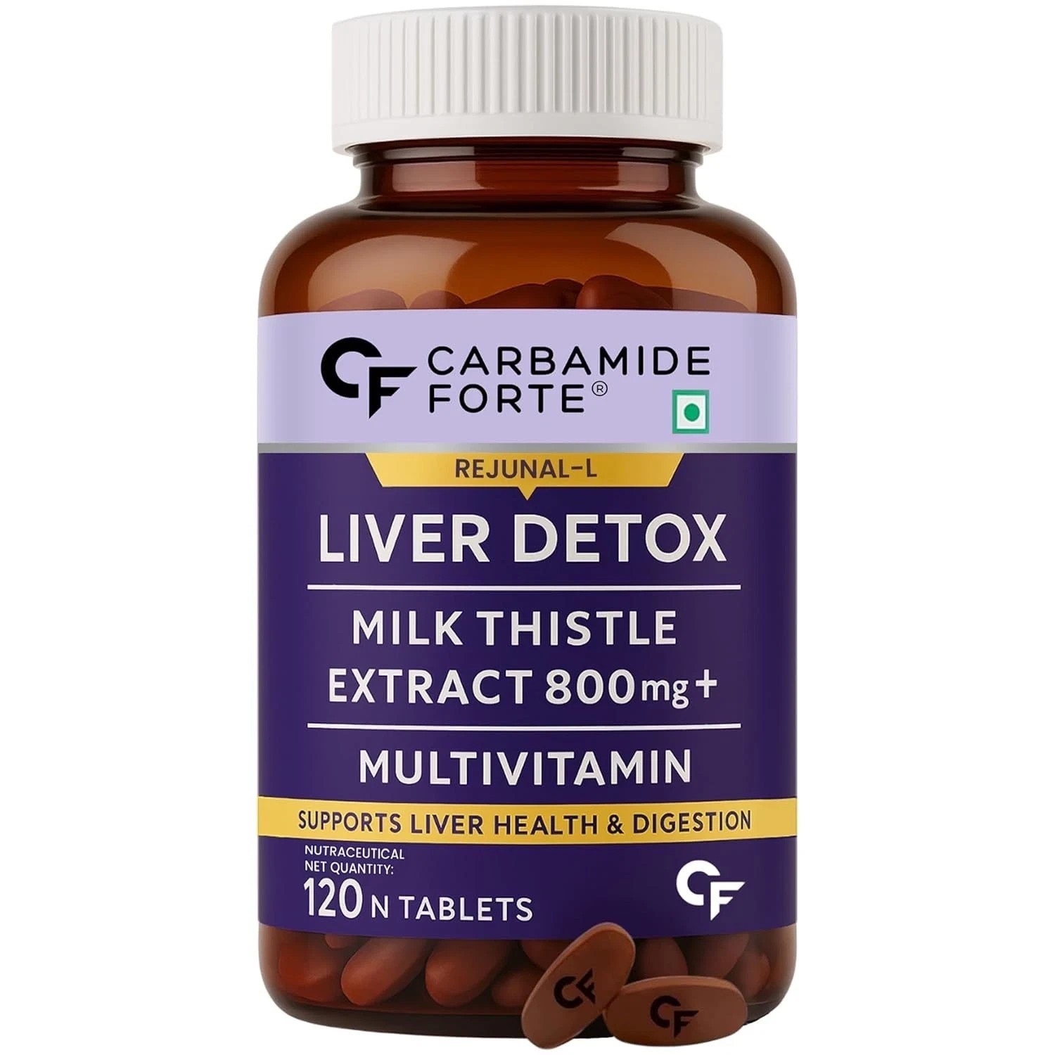 Liver Detox Supplement with Milk Thistle | 800mg Milk Thistle Extract 120 tablet