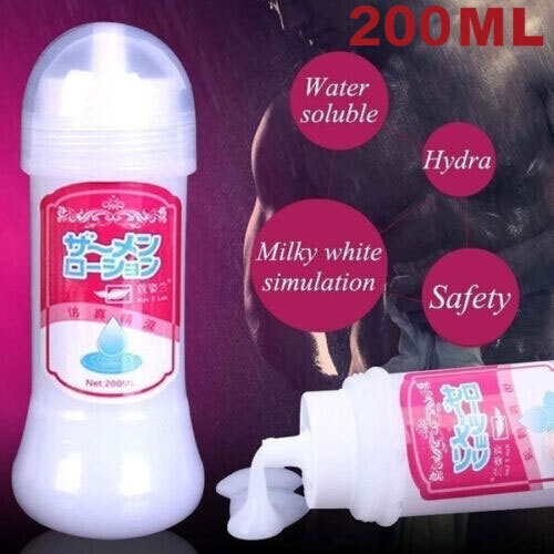 2bottles Personal Lubricant Unscented Cum Realistic Semen Water Based Lube Adult