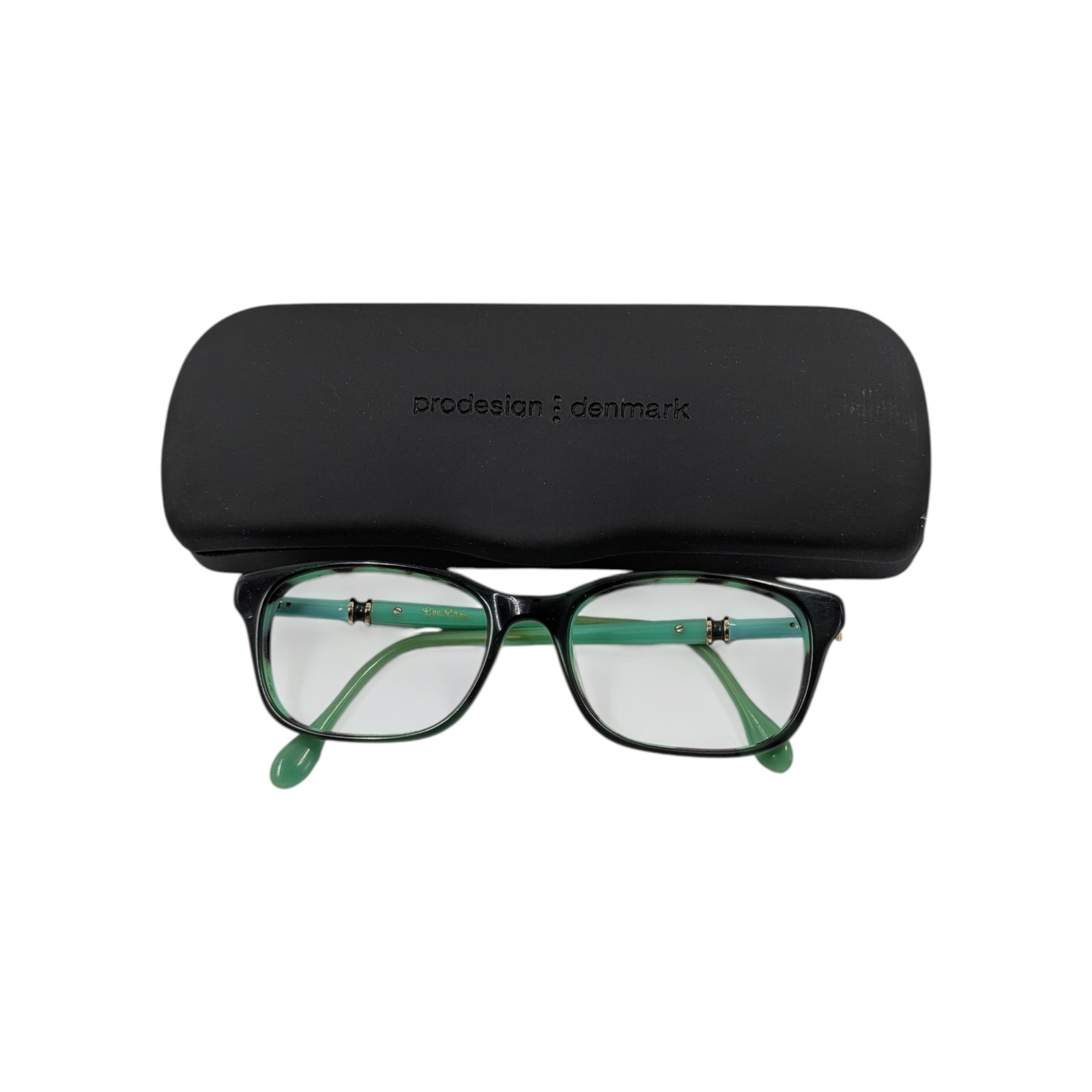Lily Pulitzer Willow Eyeglasses frames Green Black dc 226 51-19-145