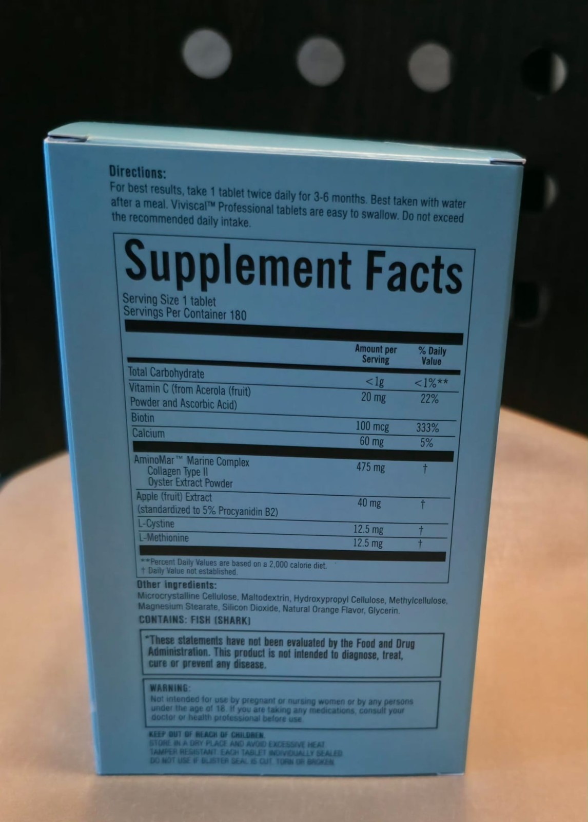 Viviscal Professional Hair Growth Tablets – 180 Tablets expiry date 01/2028