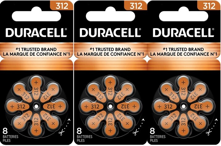Duracell Hearing Aid Batteries Size 312 – Fast shipping- Fresh Exp-2026