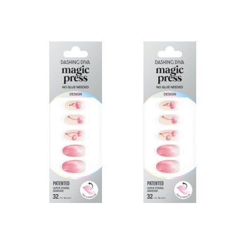 DASHING DIVA Magic Press Fake Nails 2 sets (Dewy Cherry)
