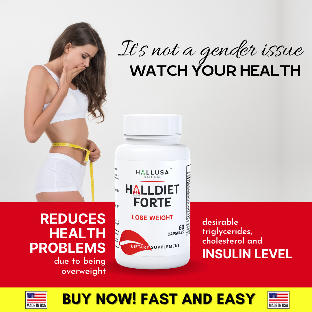 HALLDIET FORTE – Weight & Diet Management Support – Appetite Control – 60 Caps