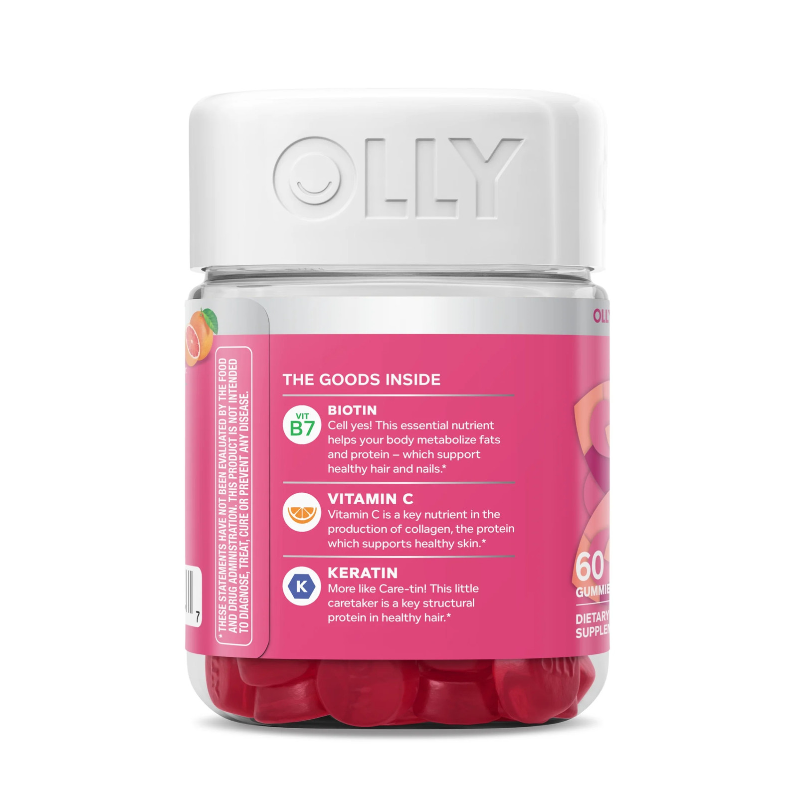 OLLY Undeniable Beauty Gummies, Biotin, Keratin, Supplement for Hair, Skin, Nail
