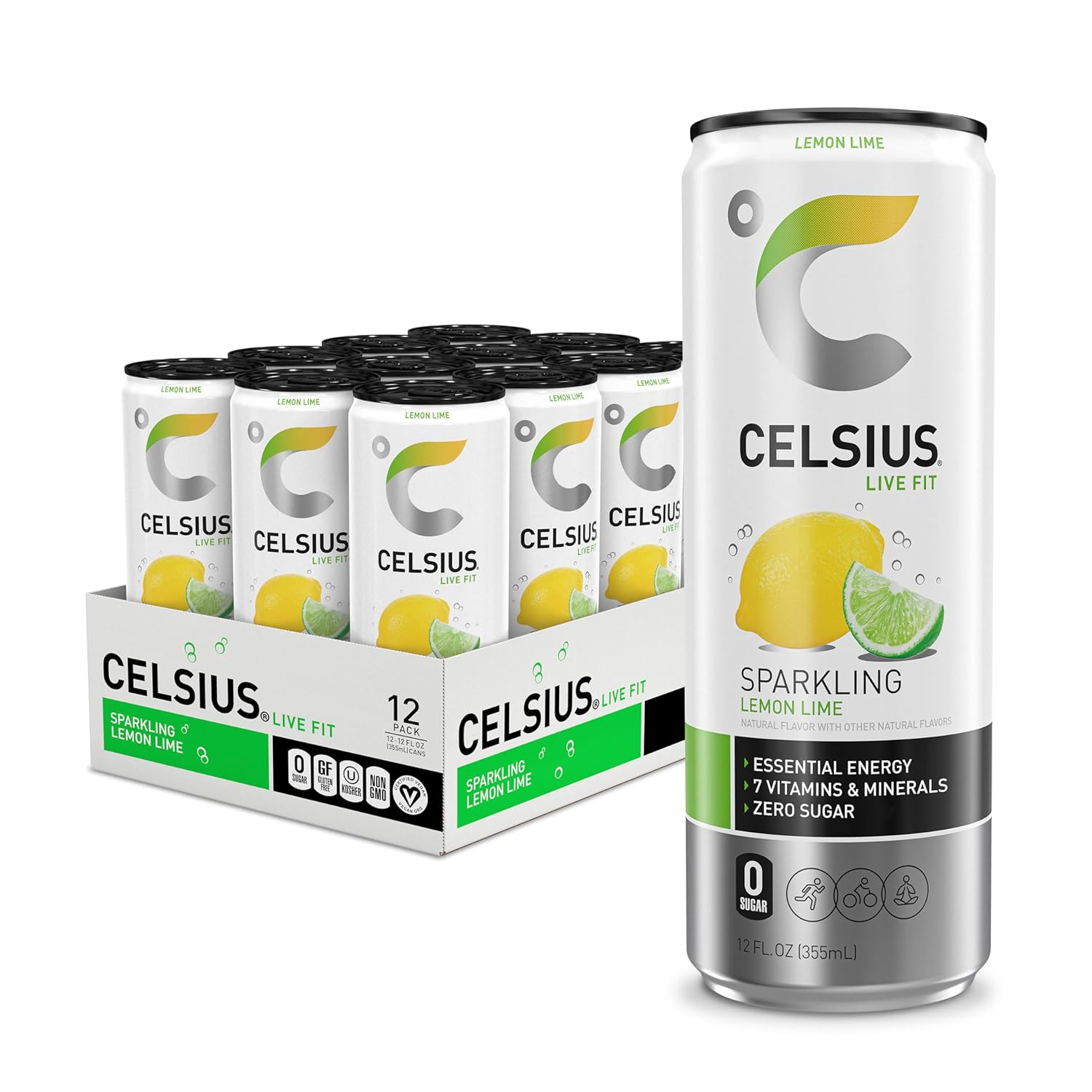 Assorted Flavors Official Variety Pack, Functional Essential Energy Drinks, 12 F