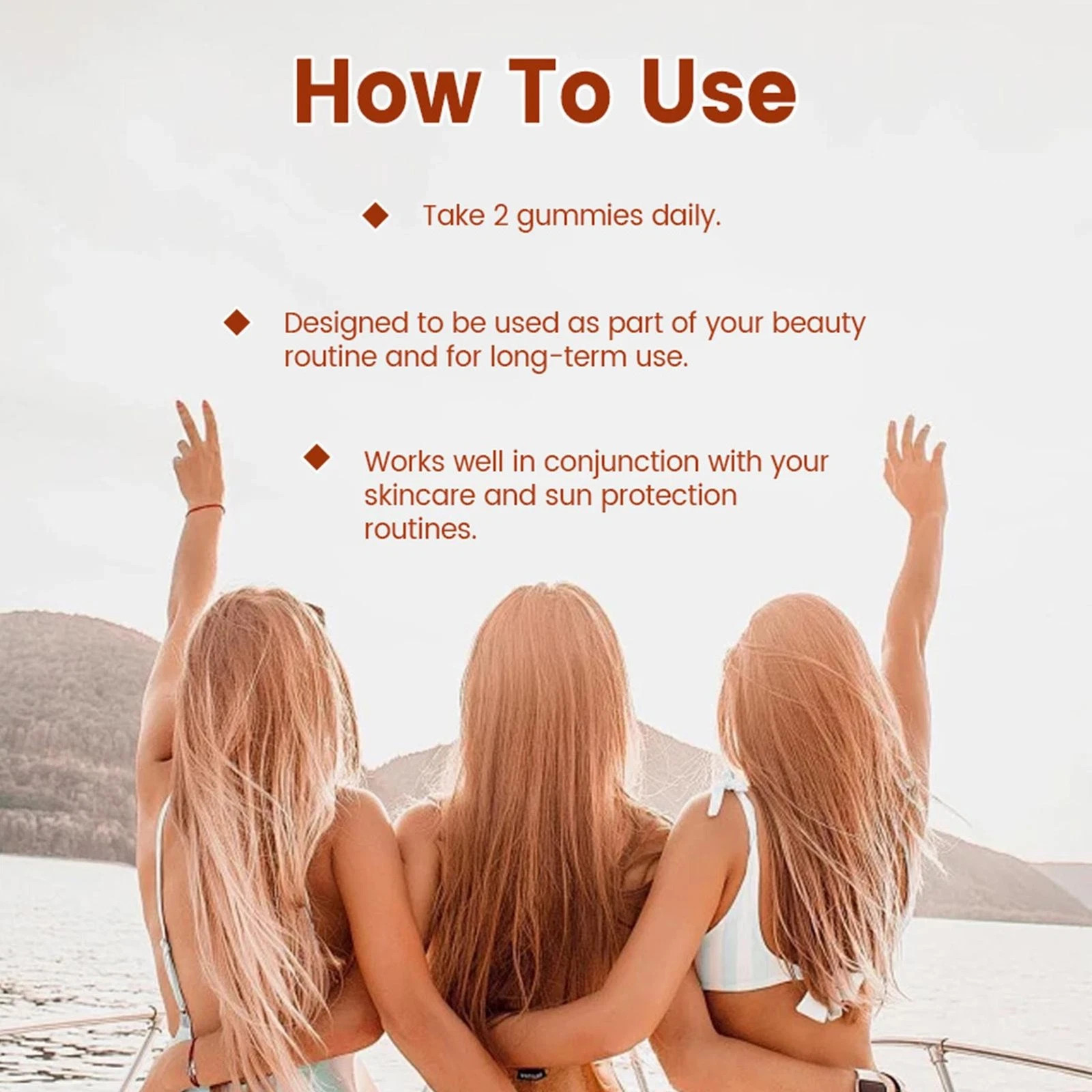 Savanna Skin Tanning Gummies, with Vitamin C & E, Astaxanthin, Beta Carotene & L