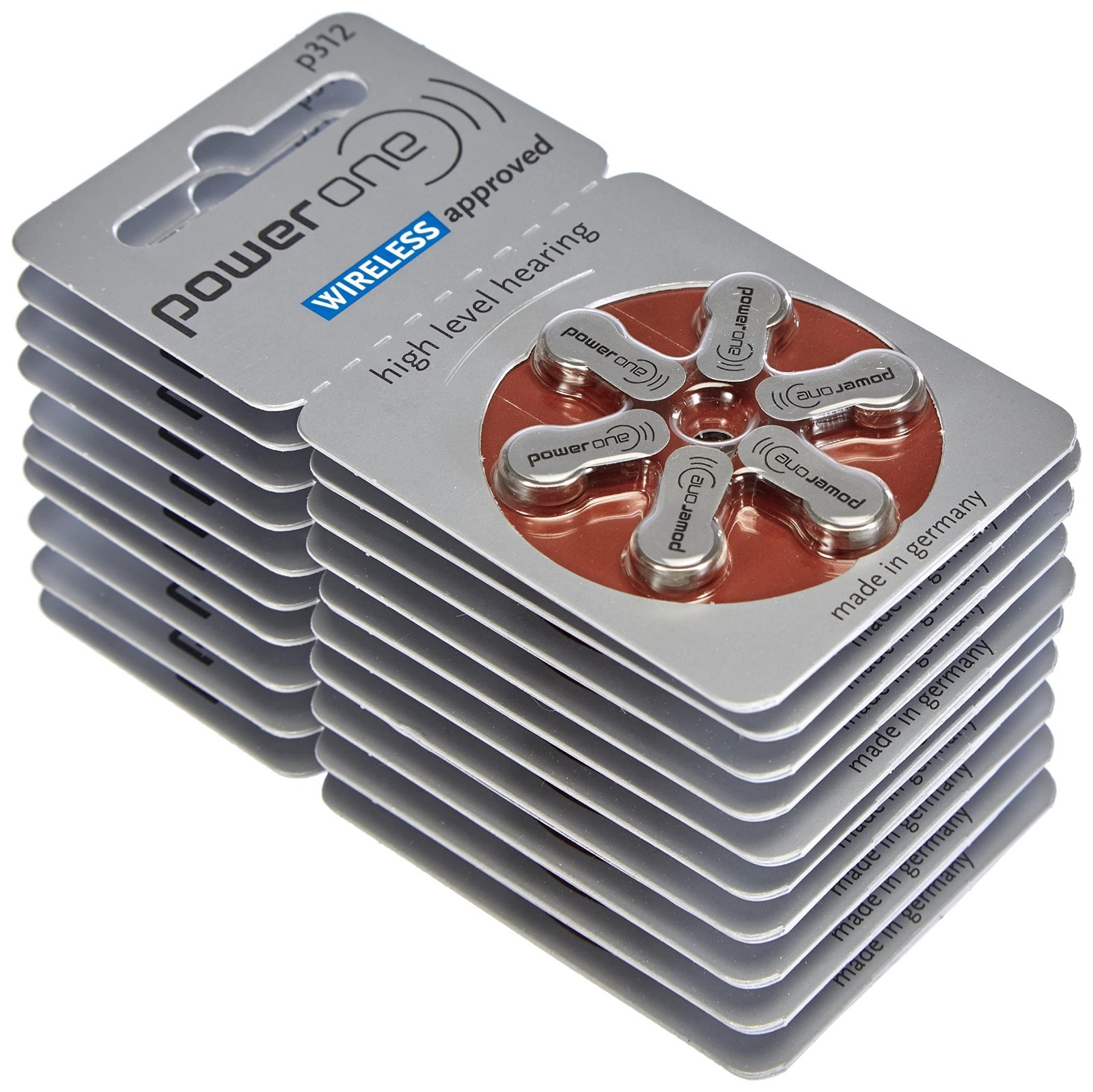 Zinc P312 Hearing Aid Batteries – 60 Pack, Long Lasting Power, Reliable Performa