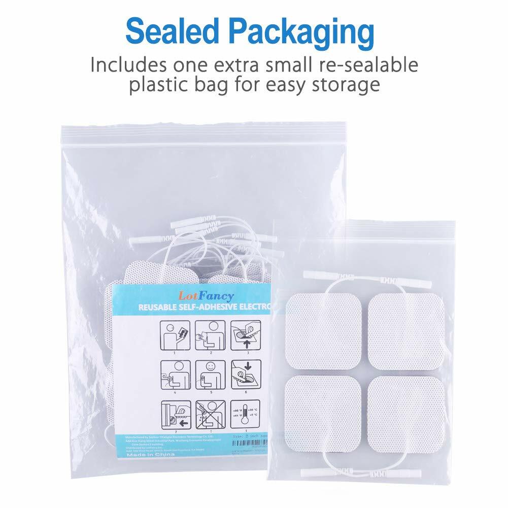 40 TENS Electrode Pads EMS Replacement Unit 7000 3000 2×2 Muscle Stimulator BULK