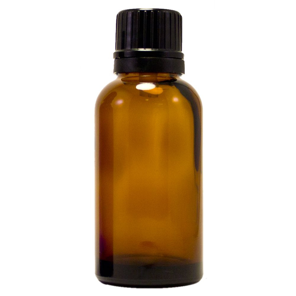 1 fl oz (30 ml) Amber Glass Bottle w/ Euro Dropper