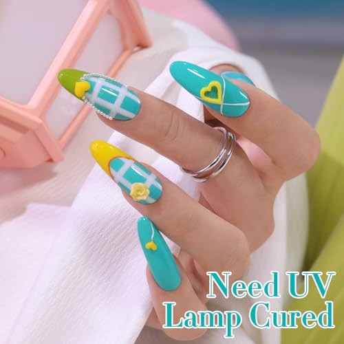 0.5 Oz Gel Nail Polish Neutral Natural Same Color Same Bottle Translucent Teal