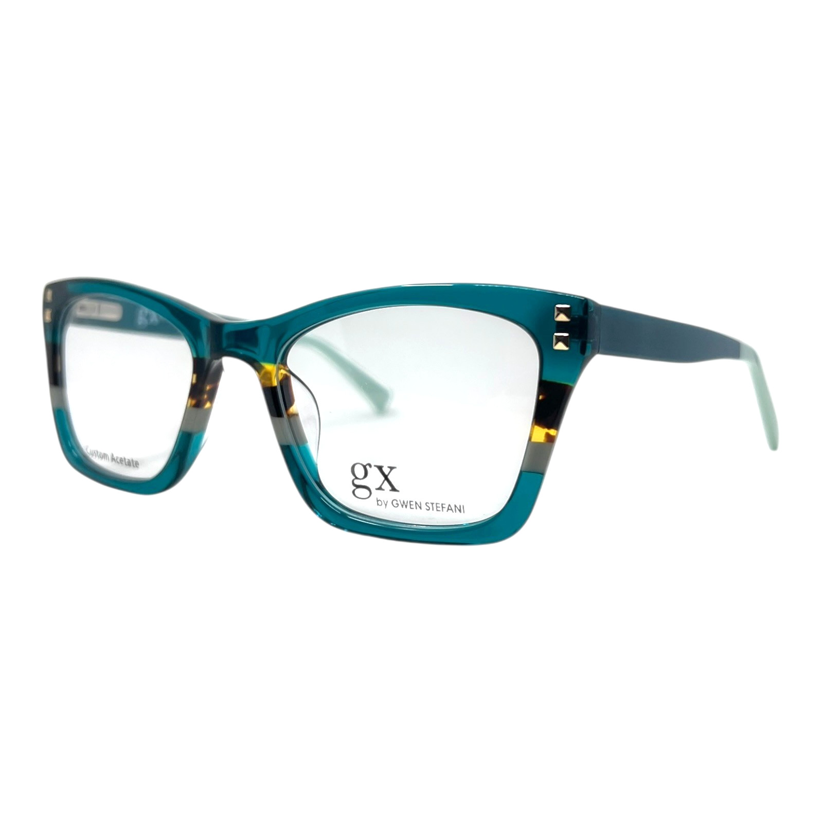 AUTHENTIC & NEW – GWEN STEFANI – GX086 GRN 51/19/135 – TEAL GREEN EYEGLASSES