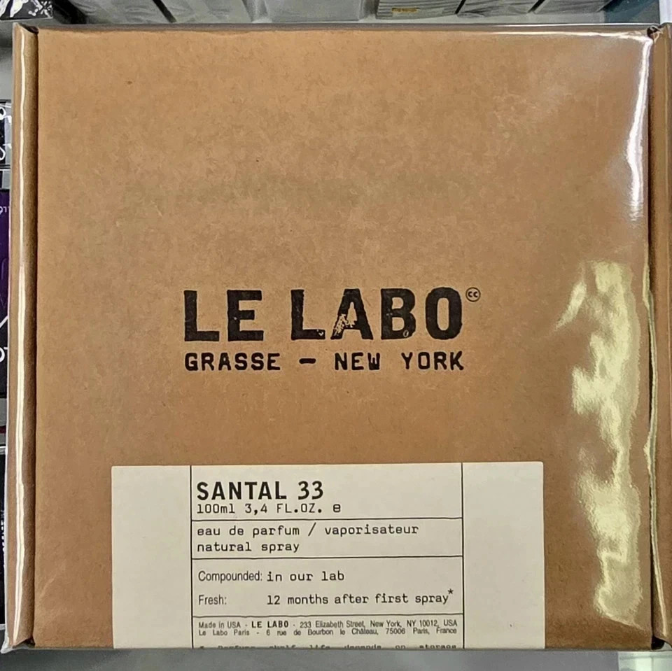 Le Labo Santal 33 3.4 Oz / 100 ML Unisex Eau de Parfum spray New In Box K kribac