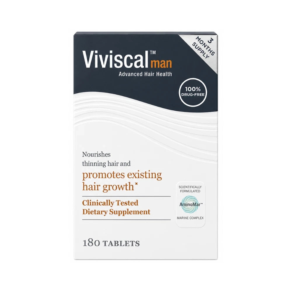 2 Pack 360 Count Viviscal Man Hair Health Supplement Hair Vitamins Exp 2028