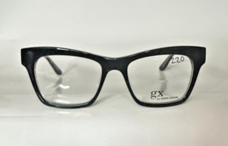 GX BY GWEN STEFANI -GX040- BLACK/GOLD- WOMENS DESIGNER EYEGLASSES 50-17-135