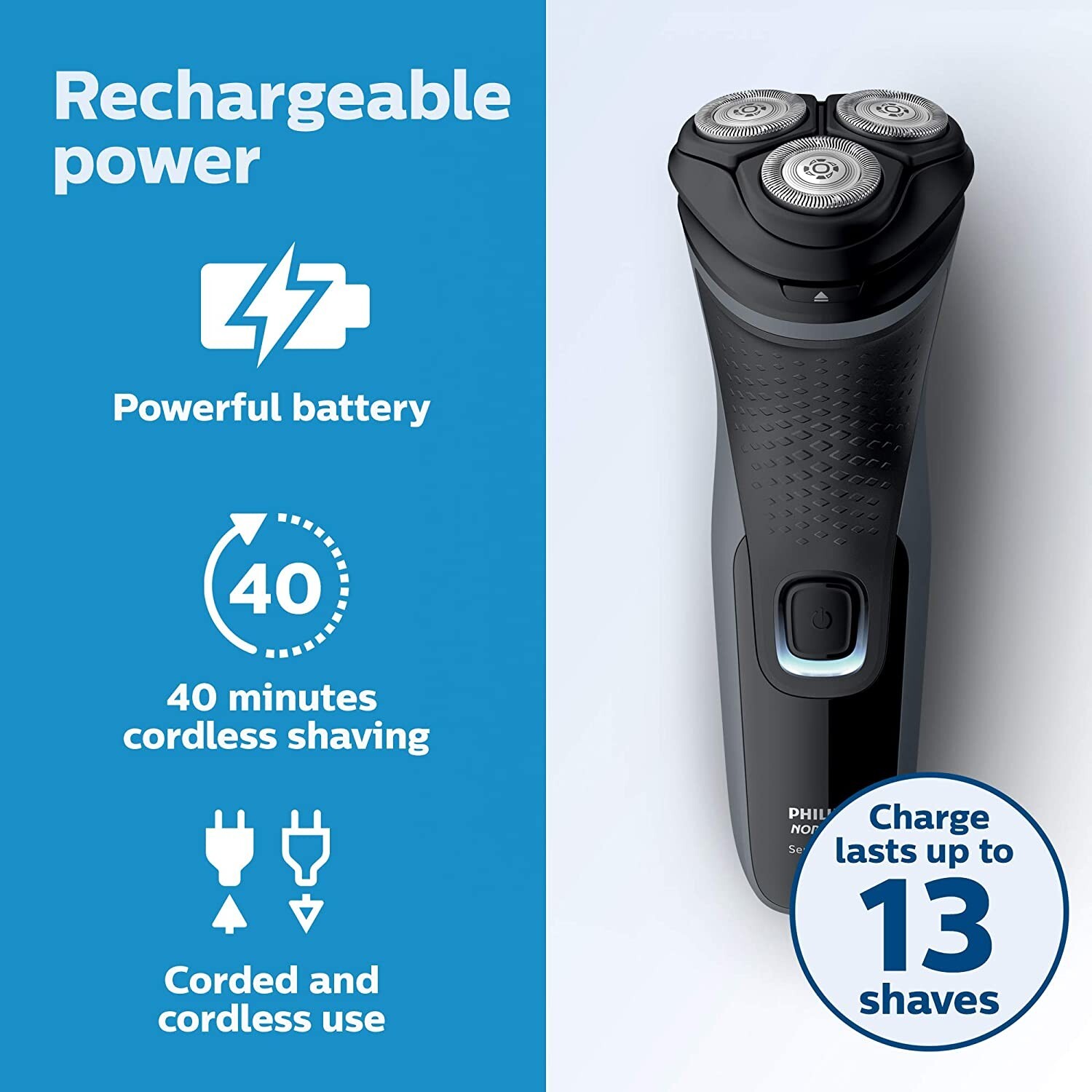 Philips Norelco Electric Shaver Trimmer Series 2000 Men’s Shaver