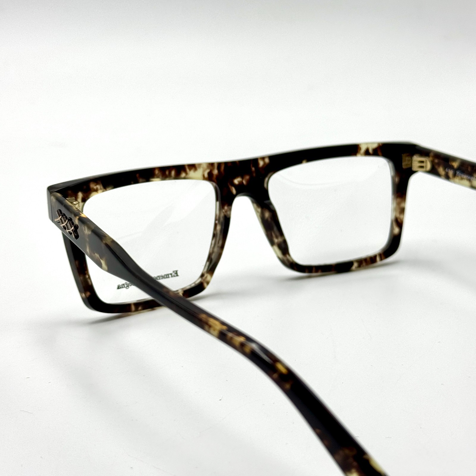 Ermenegildo Zegna Eyeglass Frames XXX15 EZ5199 56P Havana Rectangle 55-18-150
