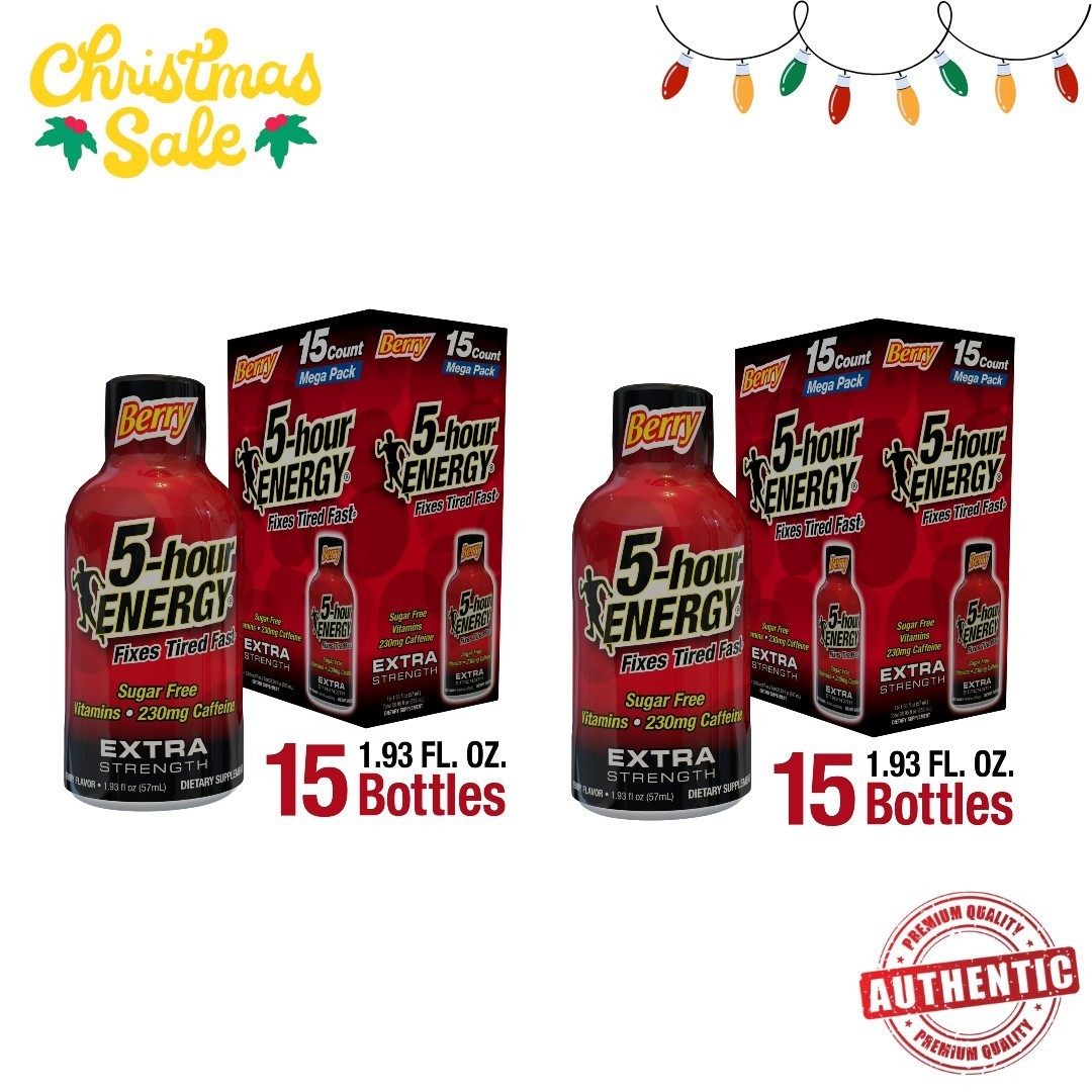 5-hour ENERGY Shot, Extra Strength, Berry, 30 Count