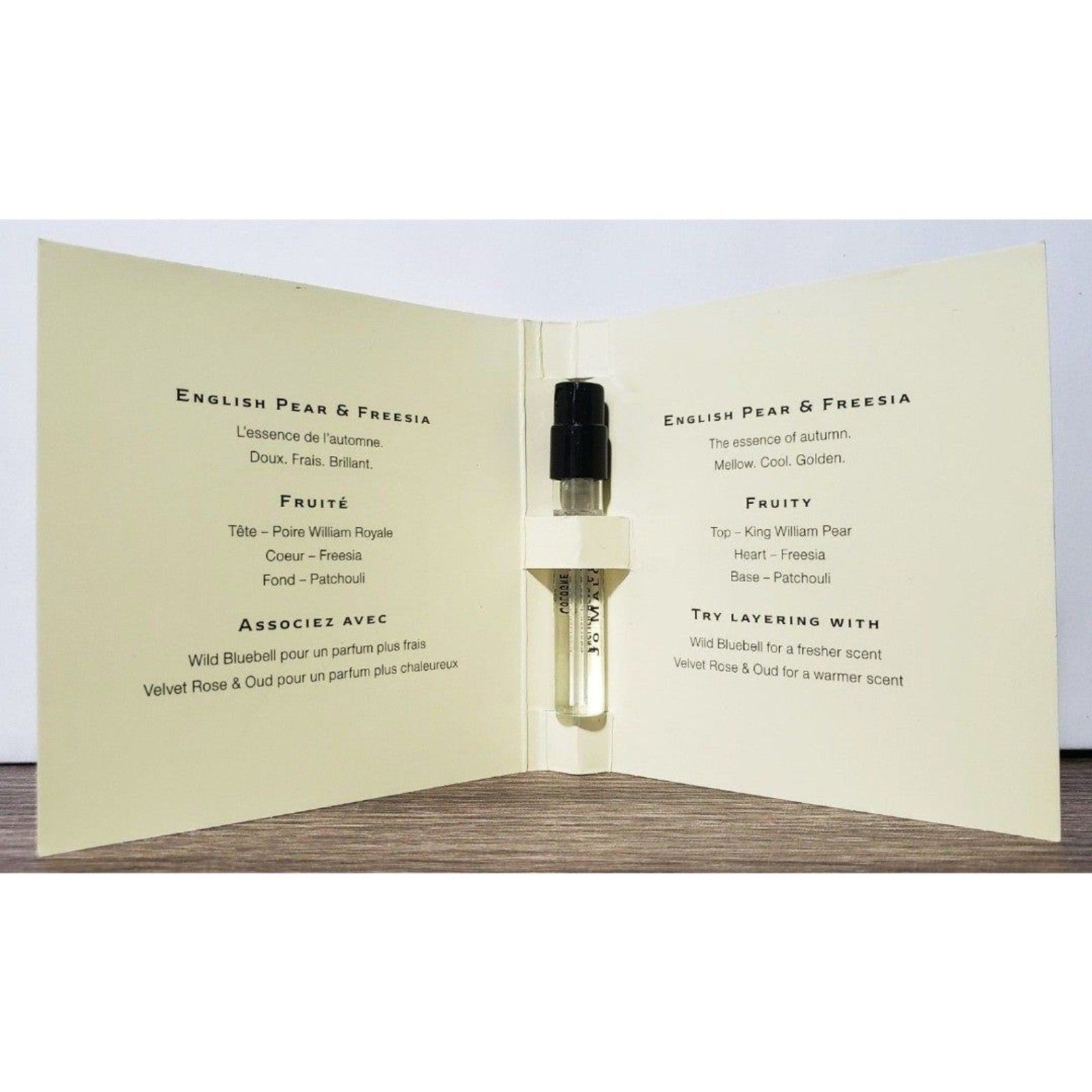 Jo Malone London English Pear & Freesia Cologne EDP Travel Size Sample Designer