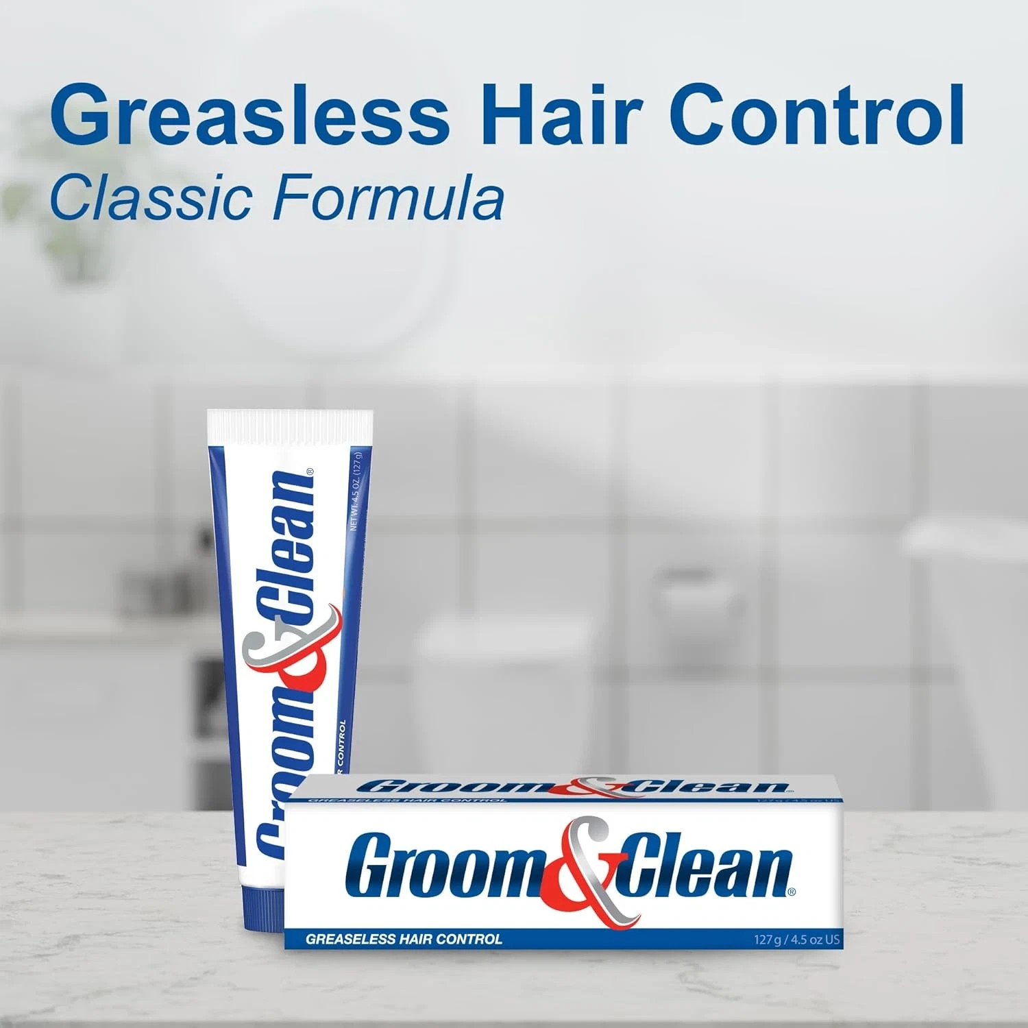 Groom & Clean Hair Control Cream 4.5 Oz (Pack of 2) – Men’S Hair Styling Cream