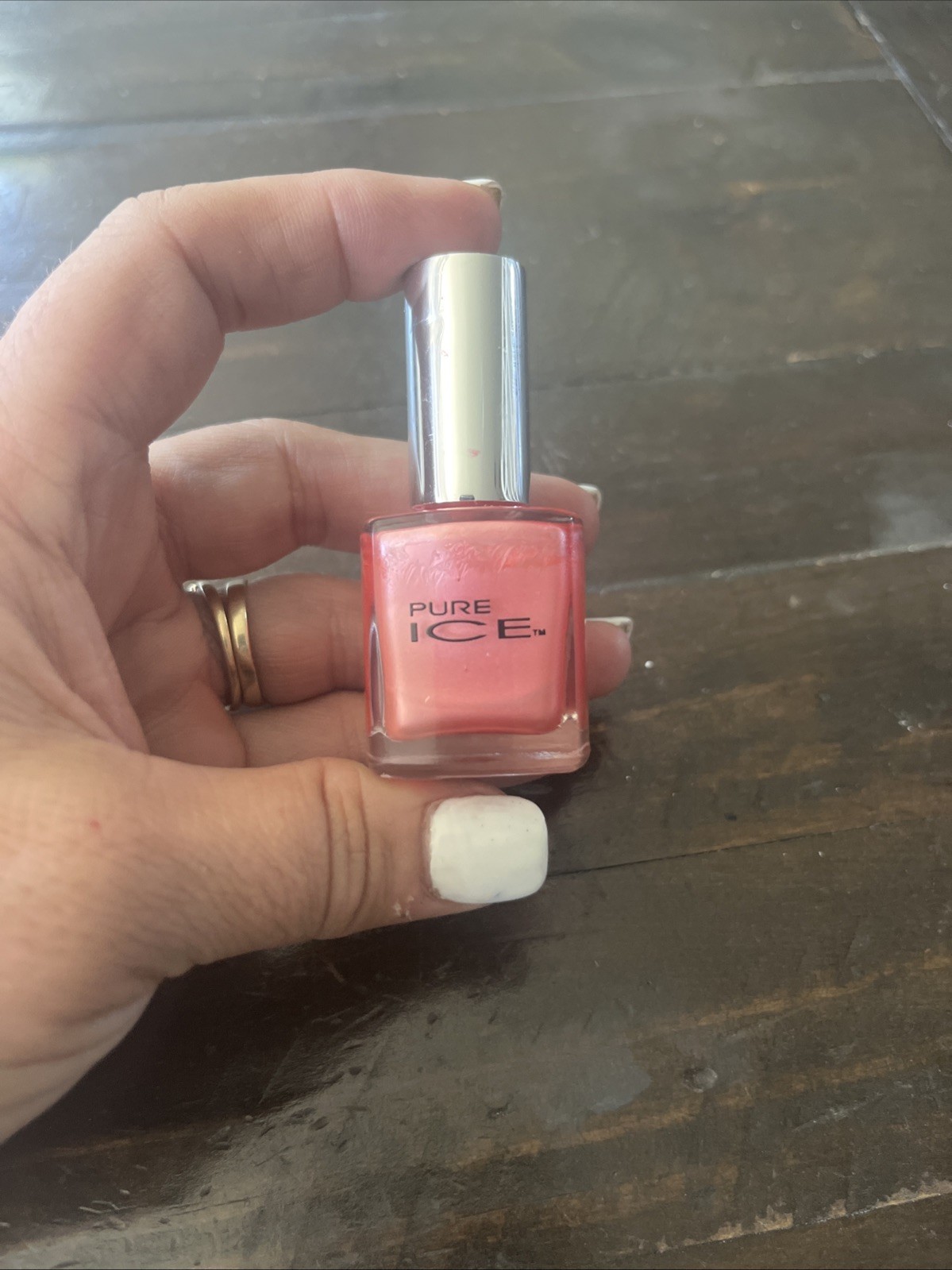 Pure Ice China Girl Nail Polish Coral Pink Pearl Shimmer Y2K VNTG Rare