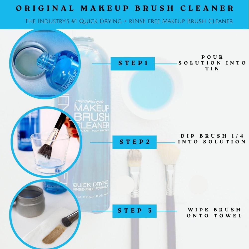 Cinema Secrets Professional Grade Makeup Brush Cleaner 21063745 – 32 oz Fast shi