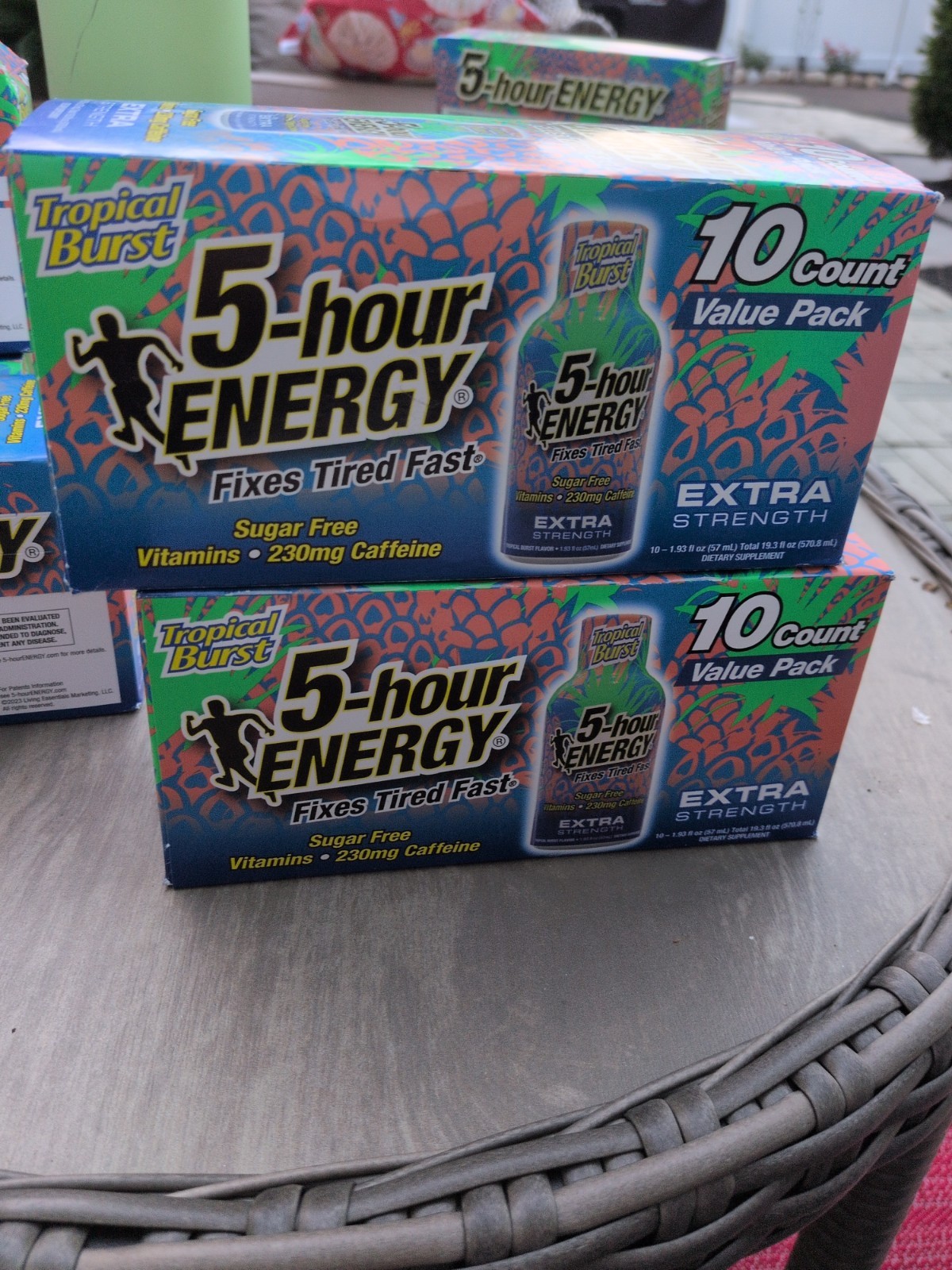5-hour Energy Shot Extra Strength Tropical Burst 1.93 Oz 20 count FRESHEST 2028