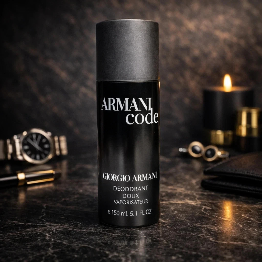 Giorgio Armani Code Deodorant Spray – For Men (150 ml)- FREE SHIPPING WORLDWIDE