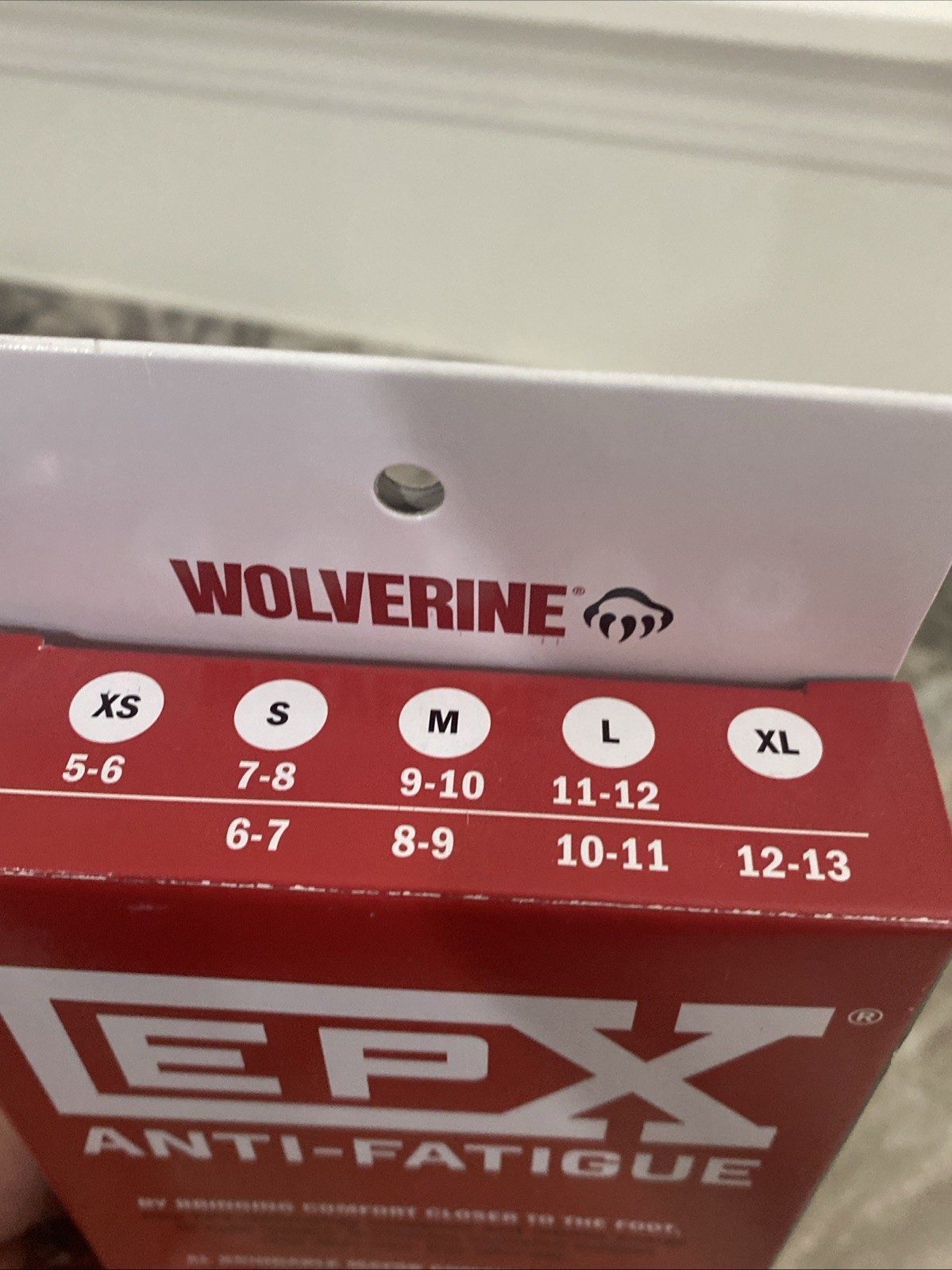 New Men’s Sz 12 M Wolverine Durashock W04529 EPX Anti-Fatigue Insoles For Boots