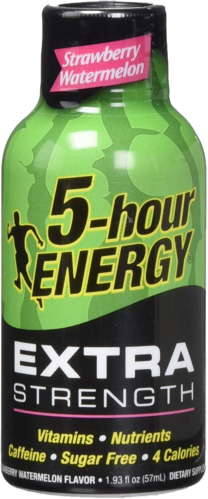 5-Hour Energy Extra Strength Strawberry Watermelon Energy Shot 1.93 Oz. Bottles