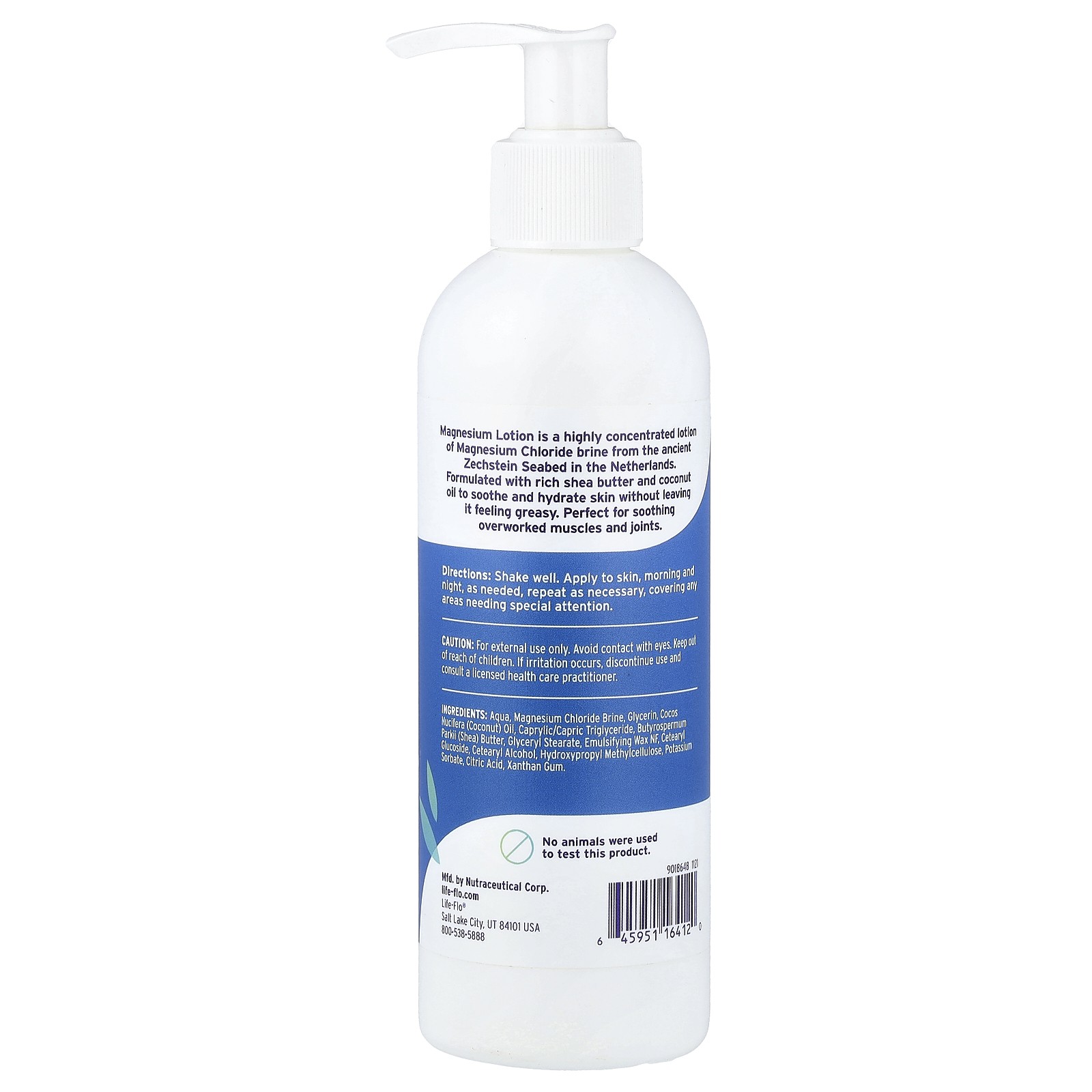 Magnesium Lotion, Highly Concentrated, Unscented, 8 fl oz (237 ml)