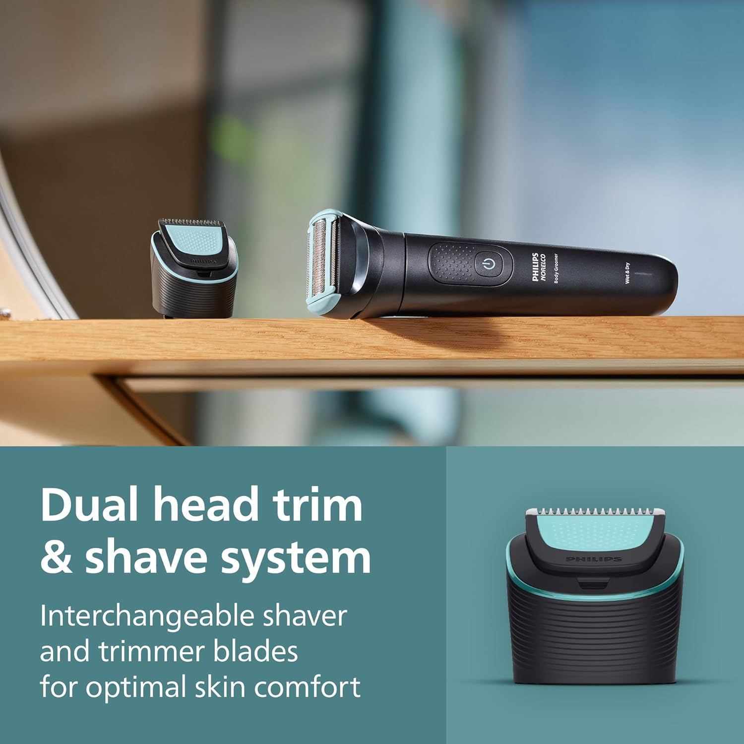 Philips Body Groomer 5000 Series, Intimate Hair Shaver & Trimmer for Men with I