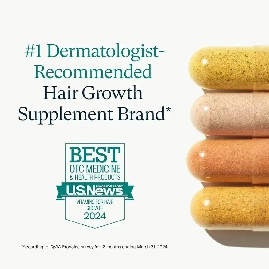 Women’S Hair Growth Supplements, Ages 18-44, Clinically Proven for Visibly Thick