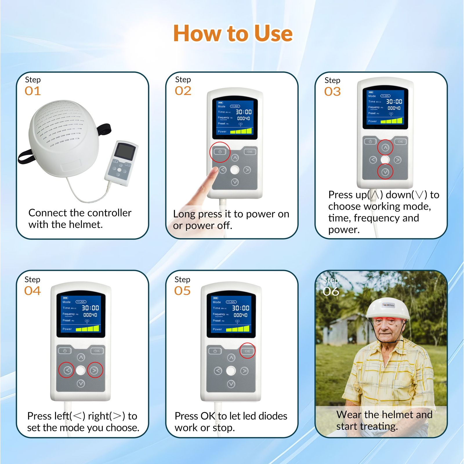 1070nm Led Helmet Physical Therapy Treatment for Parkinson Stroke Light Therapy