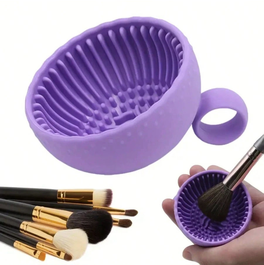 1pc Makeup Brush Cleaning Pad – Easy Scrub Tool for Brushes & Toothbrush – NEW