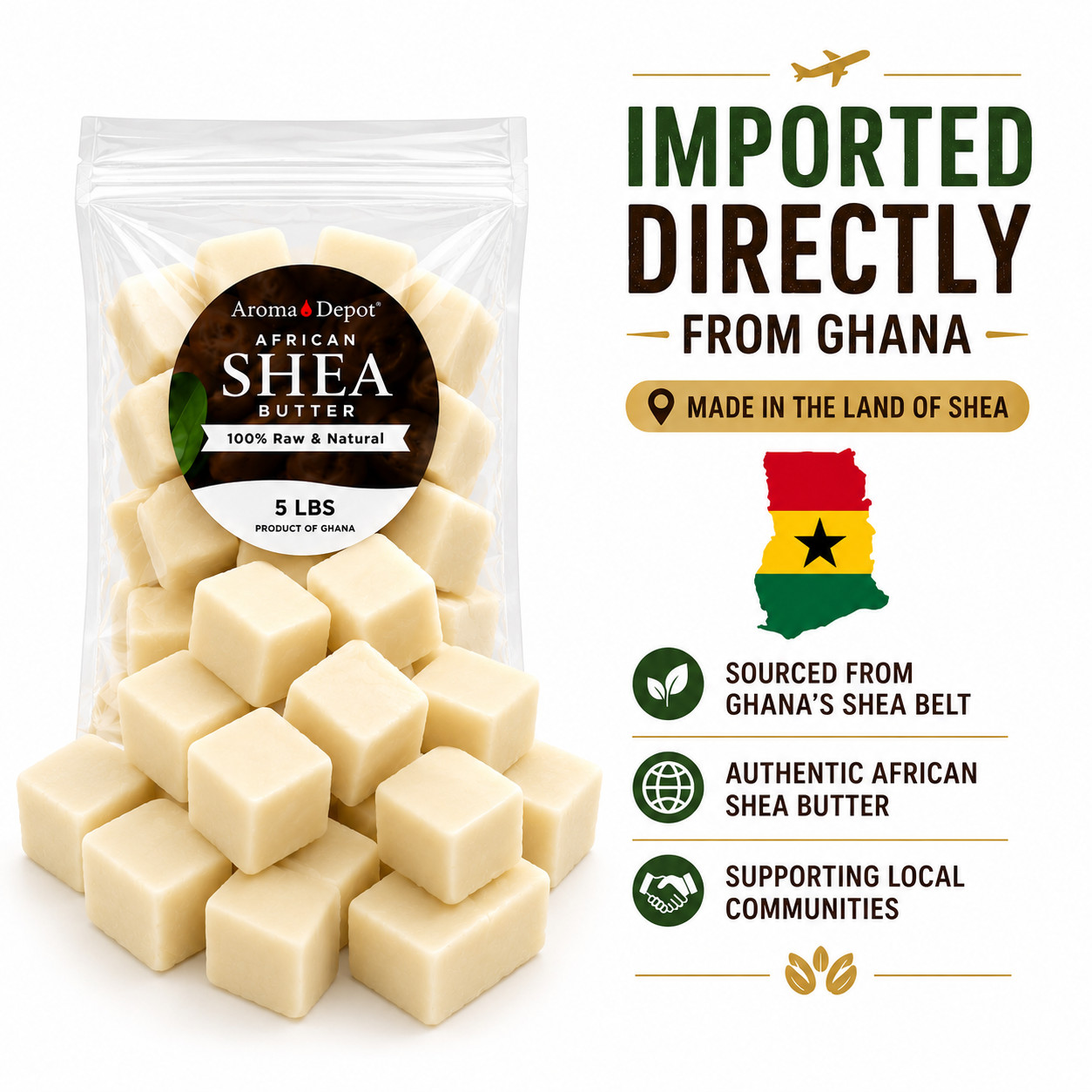 Raw African Shea Butter Yellow Wholesale 100% Pure Natural Organic Unrefined Lot