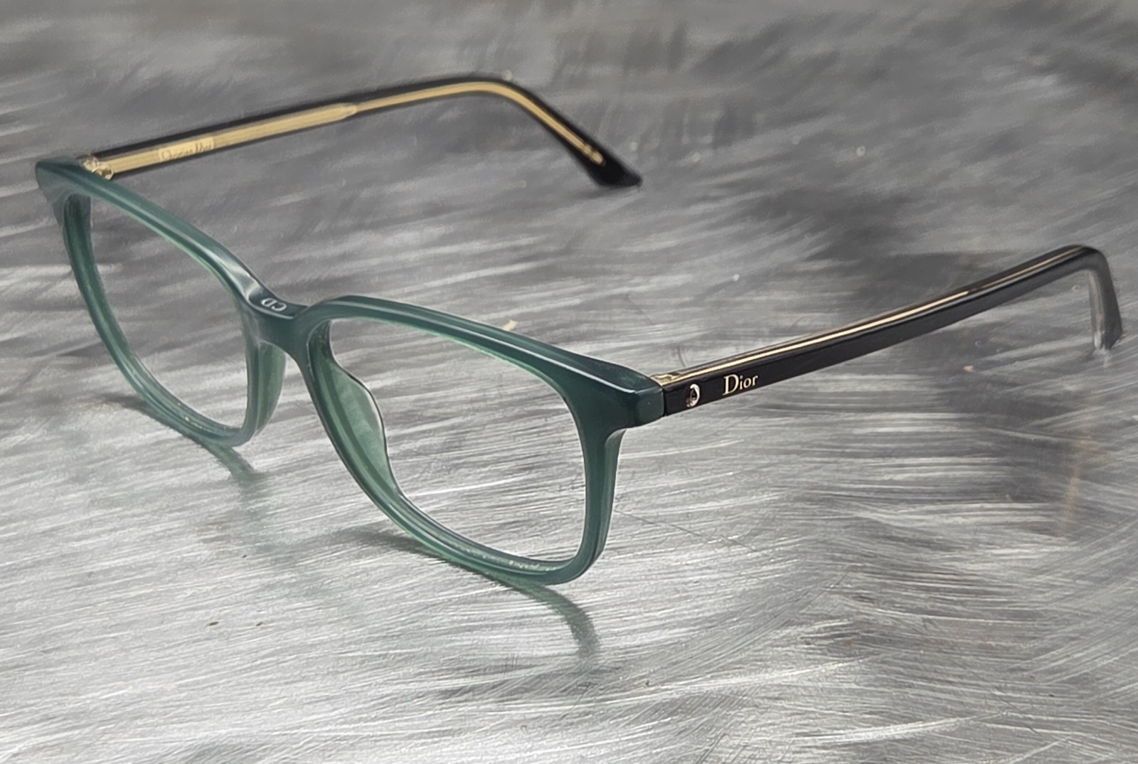 Christian Dior Montaigne No. 27 Green/Black Eyeglasses Frame 51[]16-140 Italy