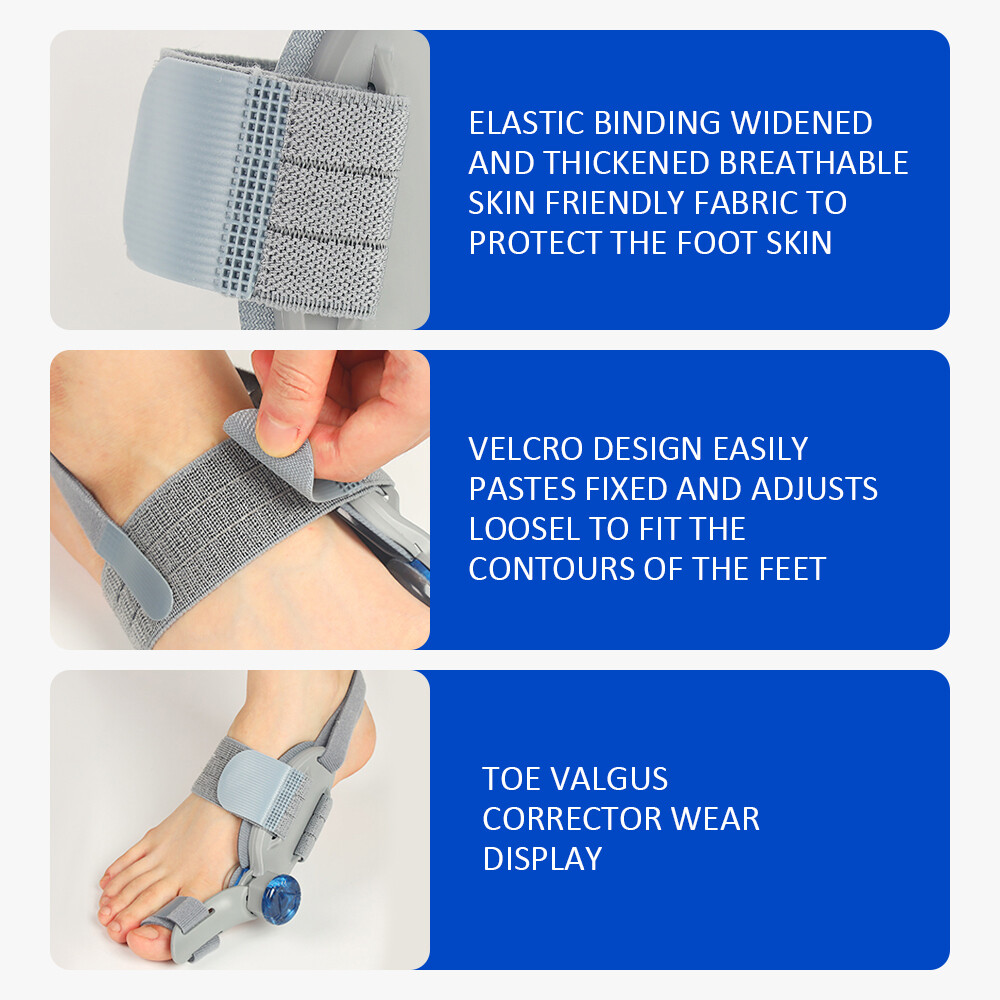 2PCS Bunion Fix Toe Valgus Corrector Big Toe Straightener for Men & Women 1Pair