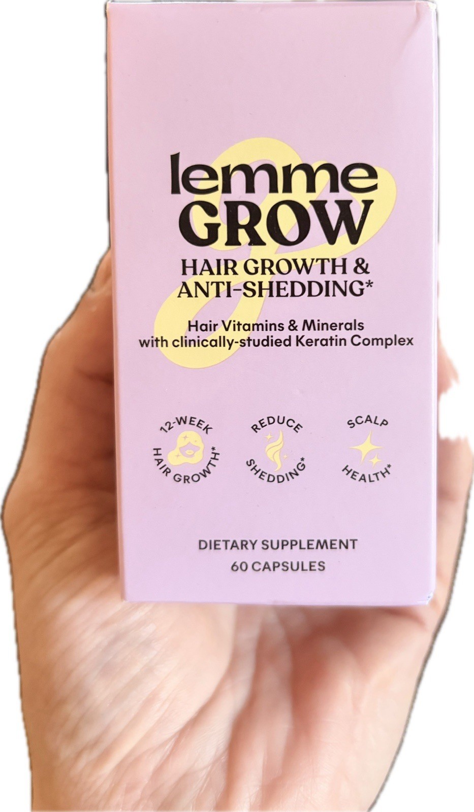 Lemme Grow Hair Growth & Anti-Shedding Capsules Biotin-Free 60 Count