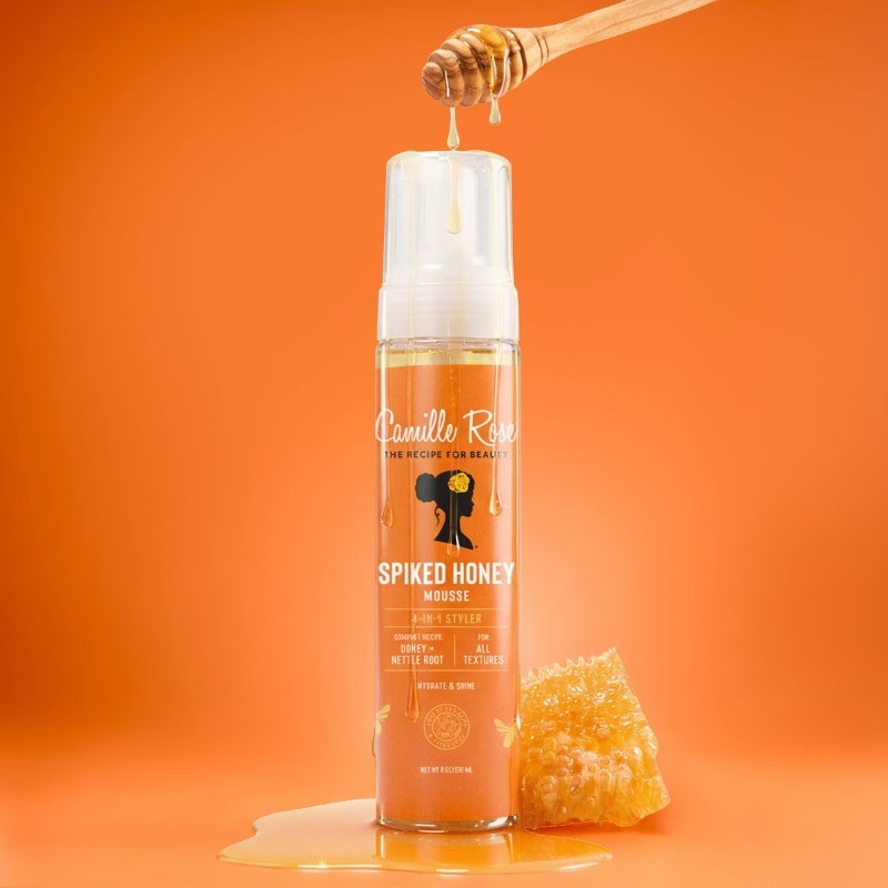 Camille Rose Spiked Honey Mousse 4-in-1 Styler – 8 fl oz