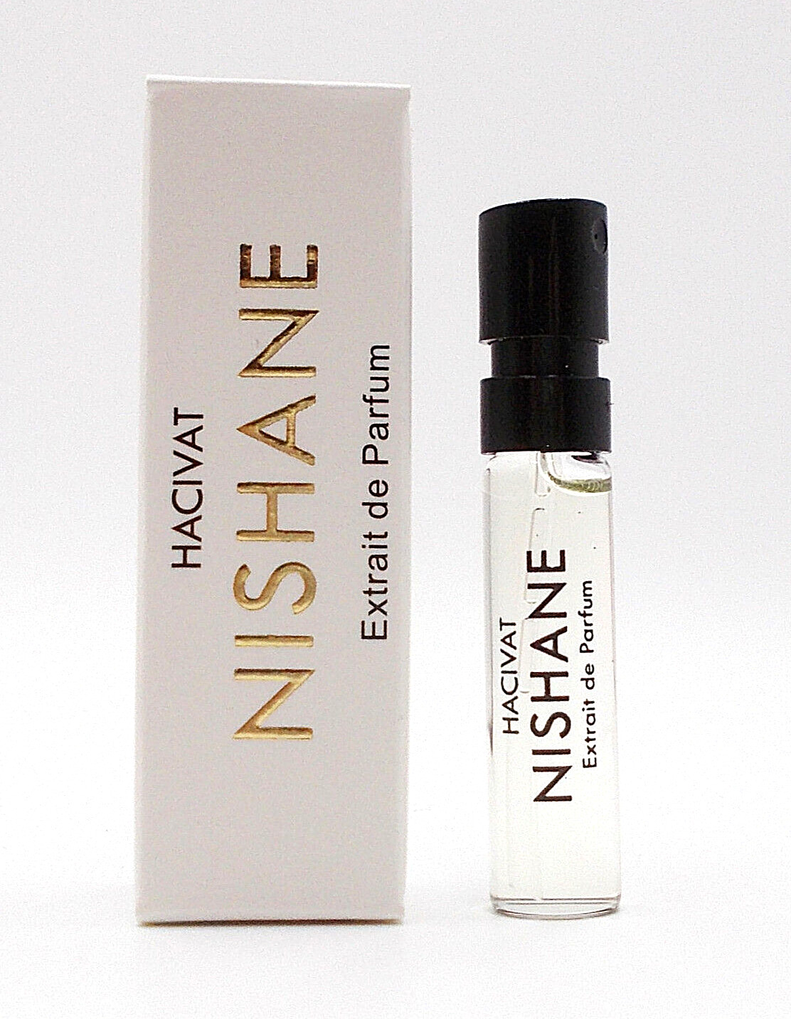Nishane Hacivat Extrait Perfume Boxed Spray Fragrance Vial 2 ml New & Authentic