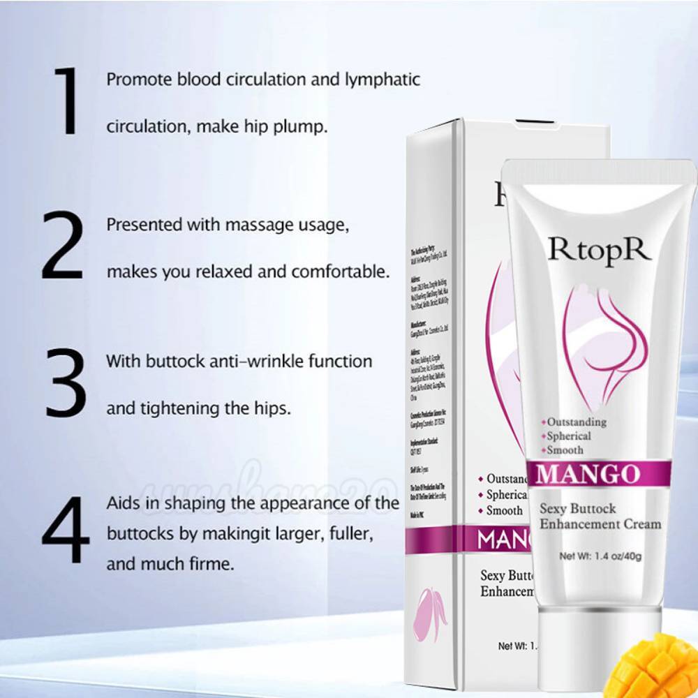 2 Pack Hip Lift Up Cream Butt Buttock Booty Enhancer Bigger Enlargement Massage