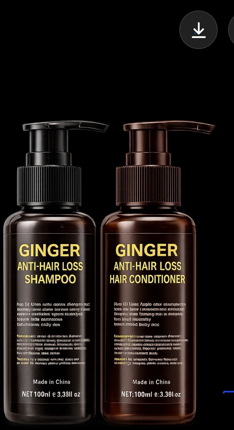 Ginger Anti-Hair Loss Shampoo & Conditioner setr 100ML each Hair Growth Care