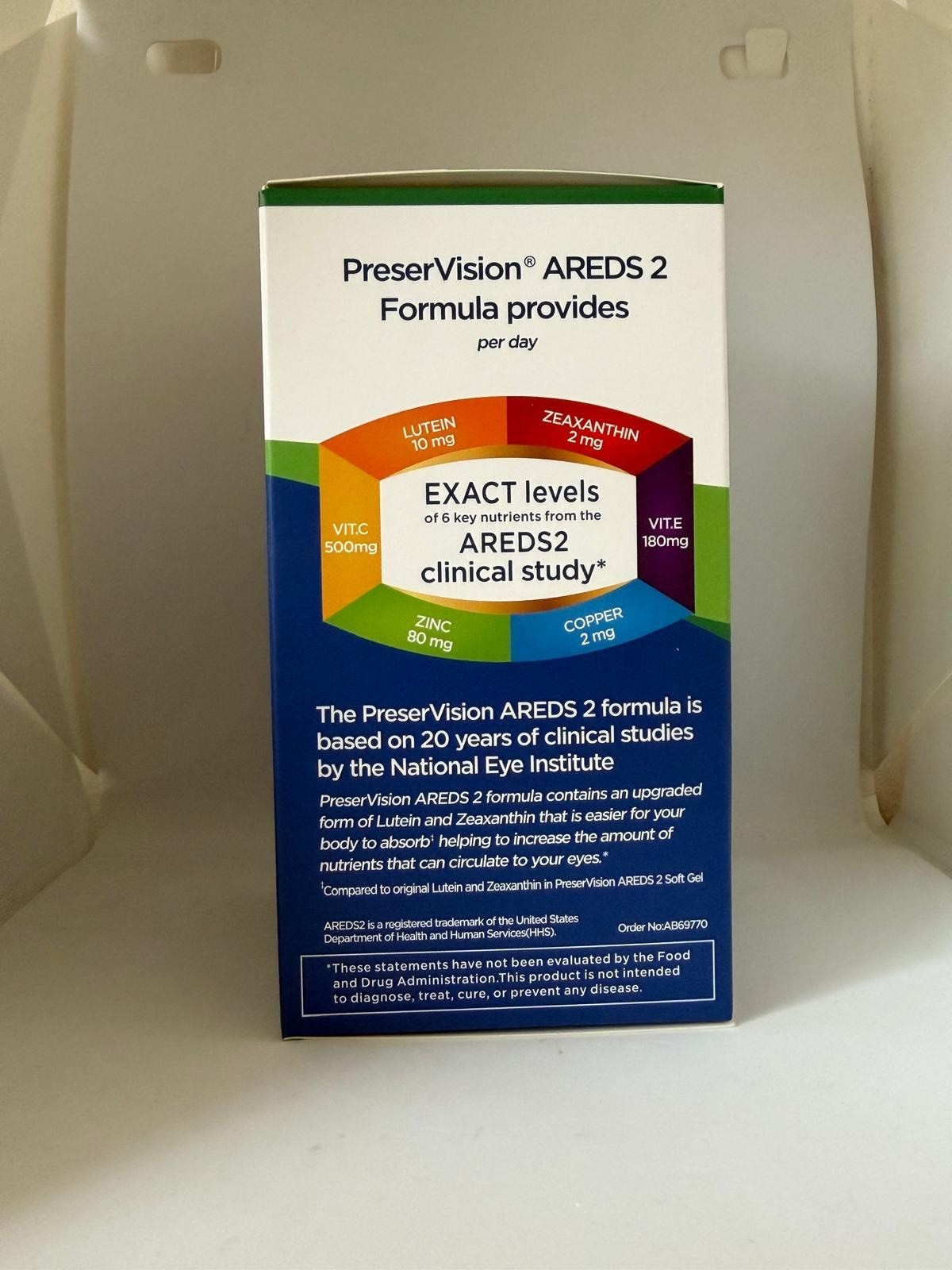 Preservision l 210 Count Eye Vitamin AREDS 2 Mini Soft gels EXP 04/28