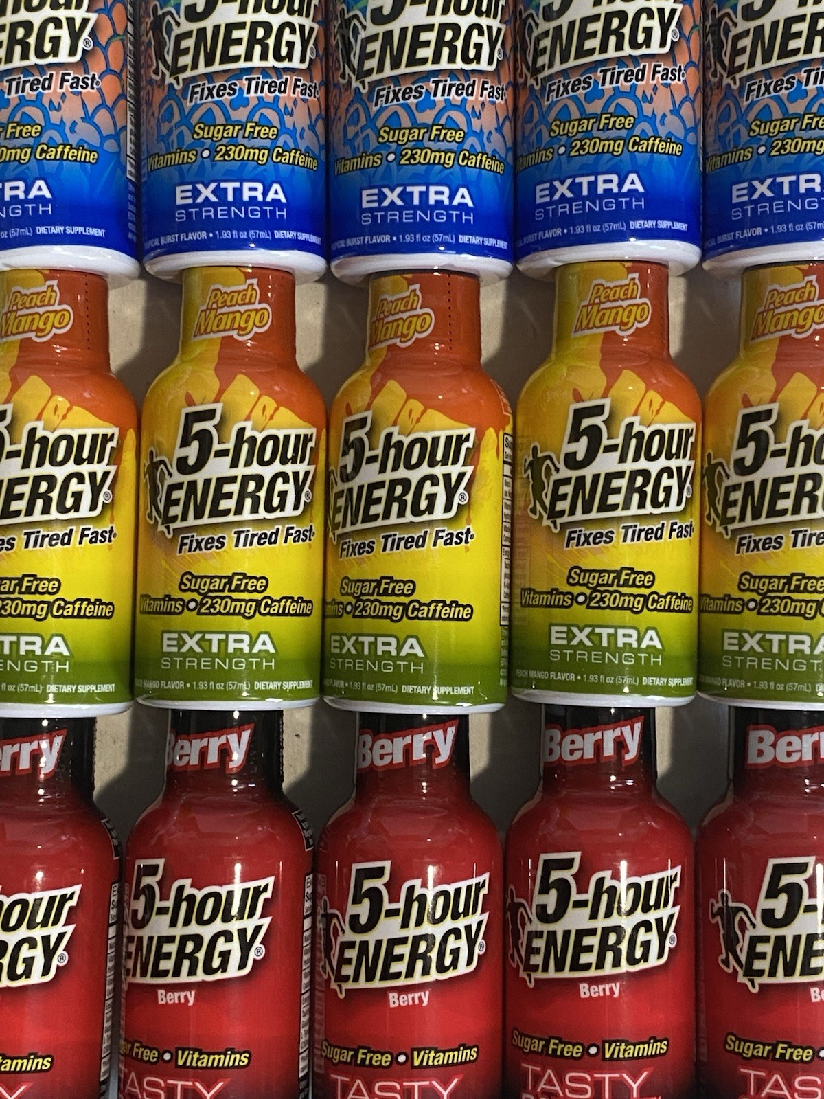 20x 5-hour Energy Extra Strength, Variety, Energy Shot, 1.93oz. Bulk, 4 Flavors
