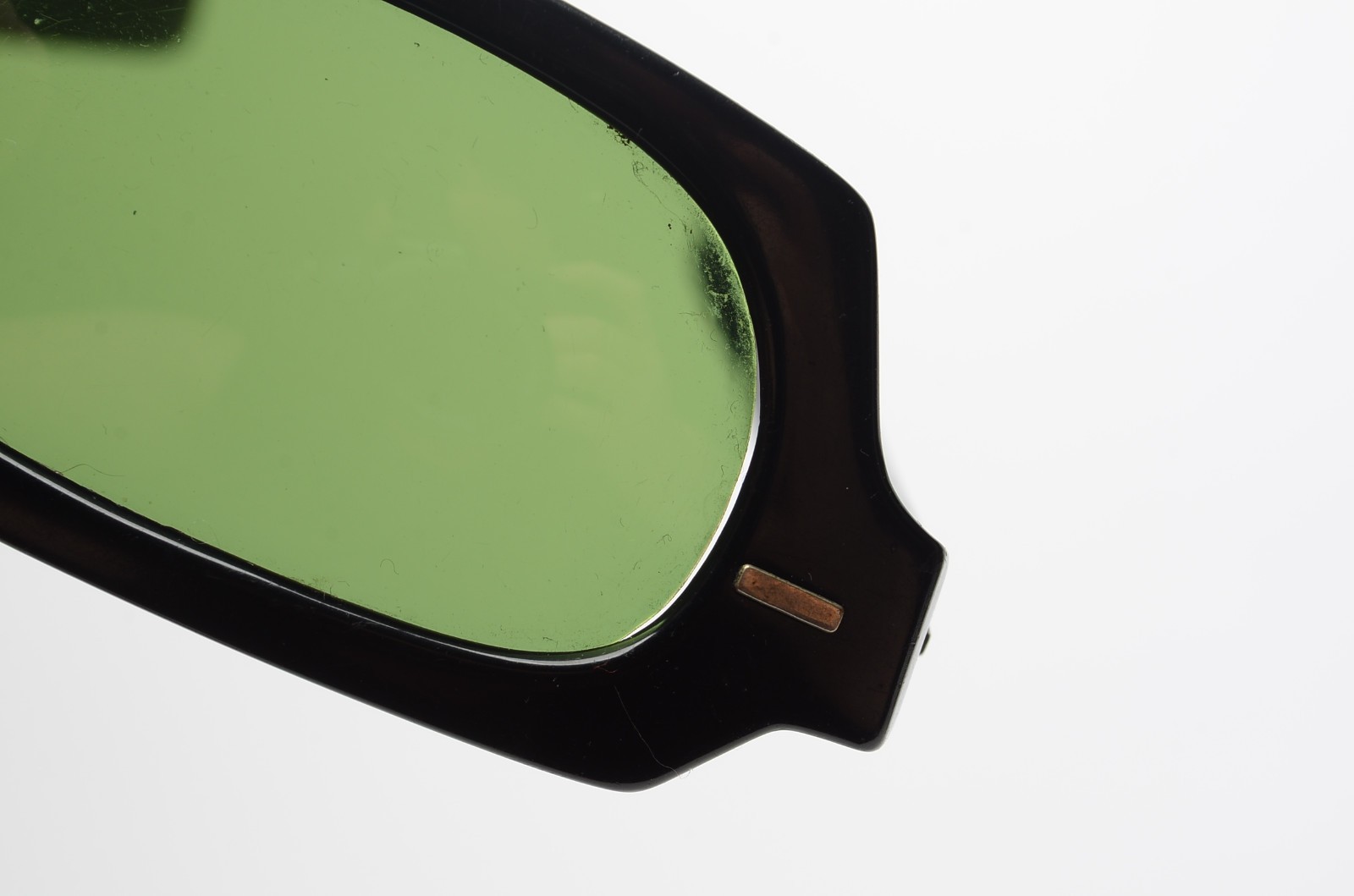Vintage Cool-Ray Polaroid #120 Black Green Lens Sunglasses w/ Ray-Ban Case