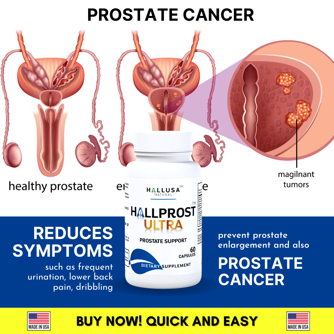 HALLPROST ULTRA – Prostate Health Complex – Urinary Incontinence – 60 Caps